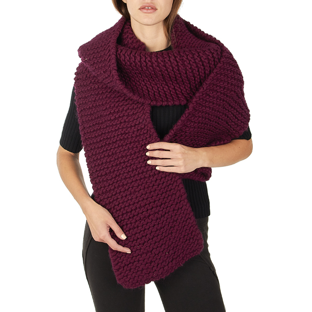 WOOL AND THE GANG PURPLE SCARF | WOMENS SIZE 256X27